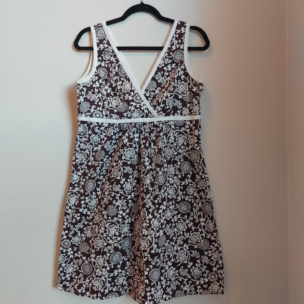 Brown and white d By Ltd Dress Size 12